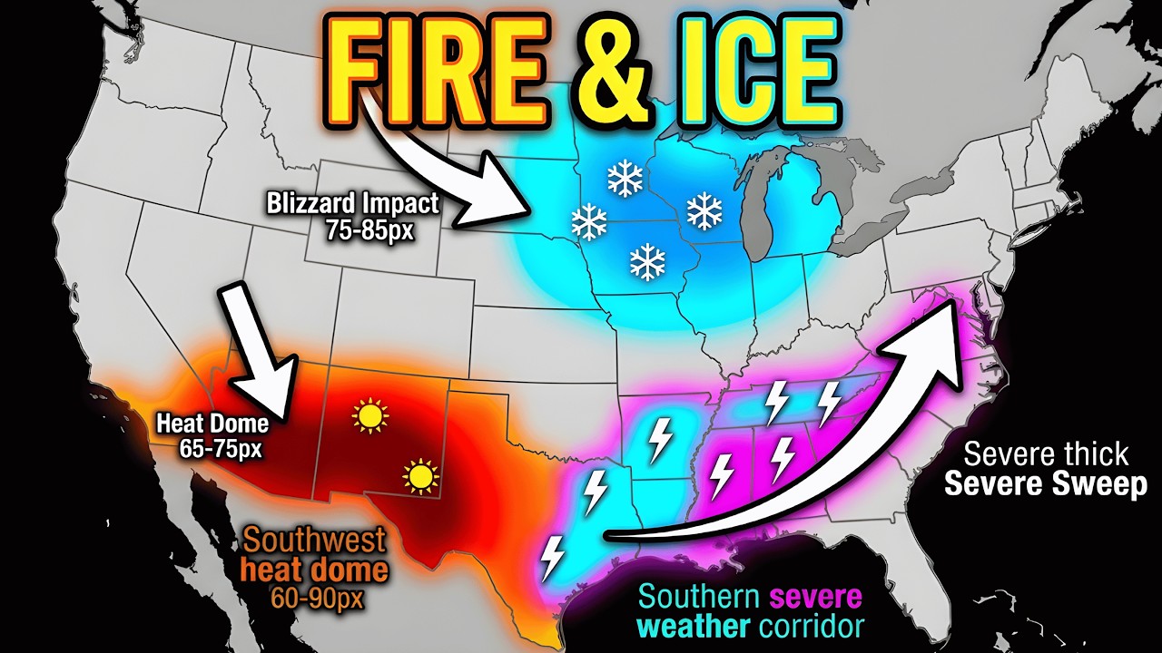 Record Heat In One Region While Another Gets Buried In Snow...