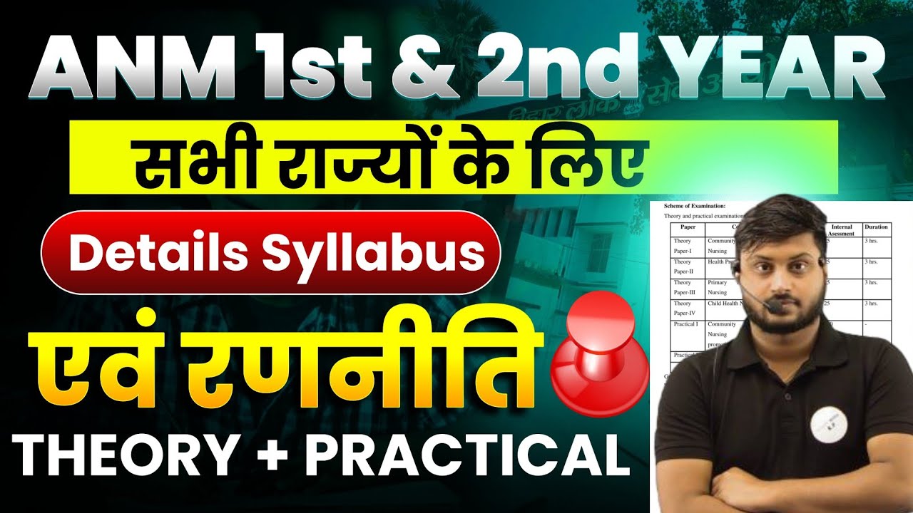 ANM 1st & 2nd Year का पूरा Syllabus 😱 | सभी राज्यों के लिए Final Guide| ANM 1st & 2nd Year Syllabus|