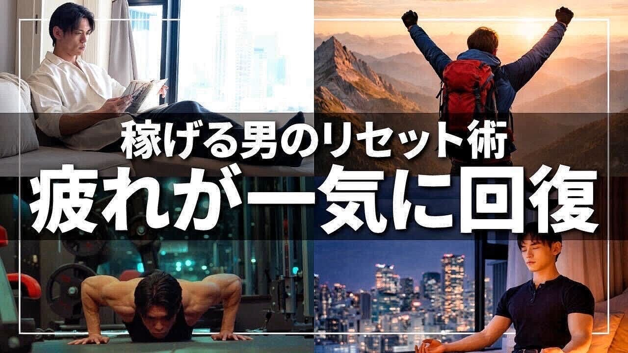 【9割が知らない】稼げる男の疲労回復習慣