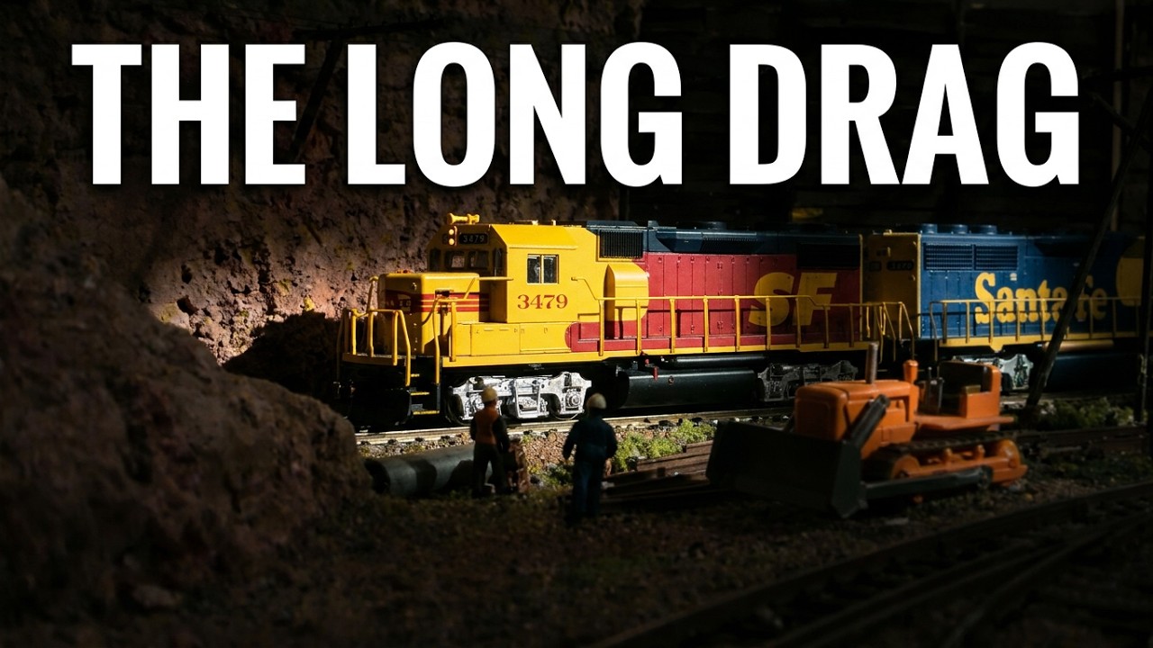 The long drag .3 Units Santa Fe freight with 62 cars
