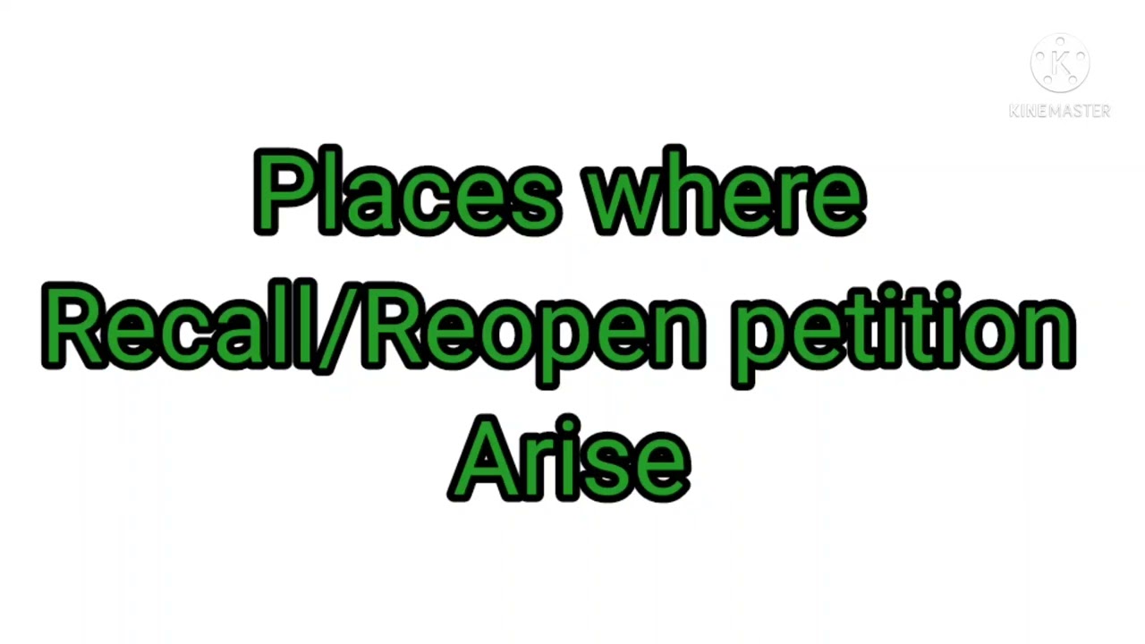 Recall Petition ? Recall Petition ? @VithivilakagaThigazh18