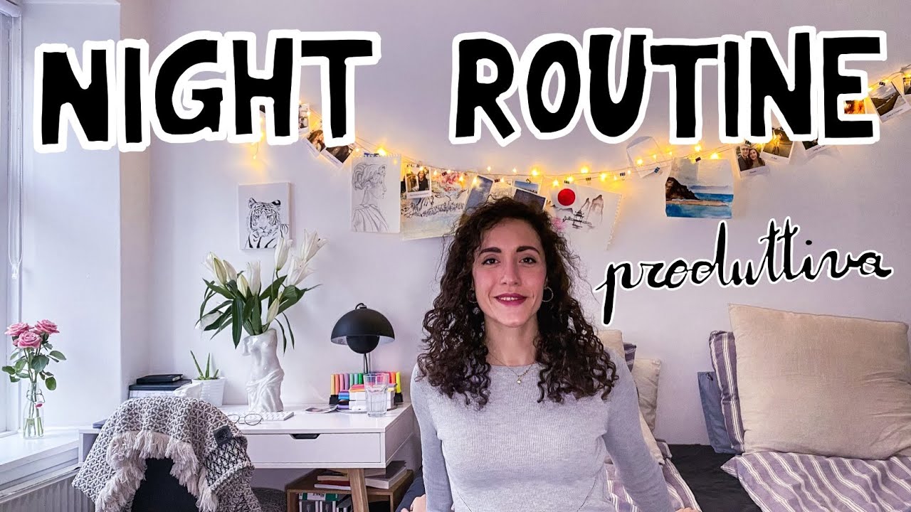 Night routine produttiva invernale | studio, letture, organizzazione