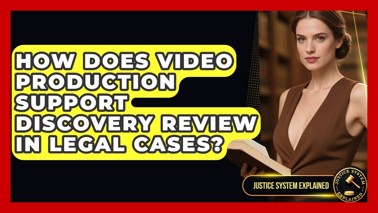 How Does Video Production Support Discovery Review in Legal Cases? - Justice System Explained