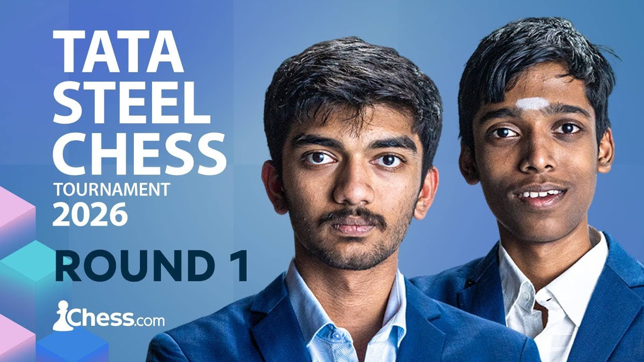 Tata Steel Chess 2026 Day 1 ft. Gukesh, Arjun, Pragg, Anish, Hans and others
