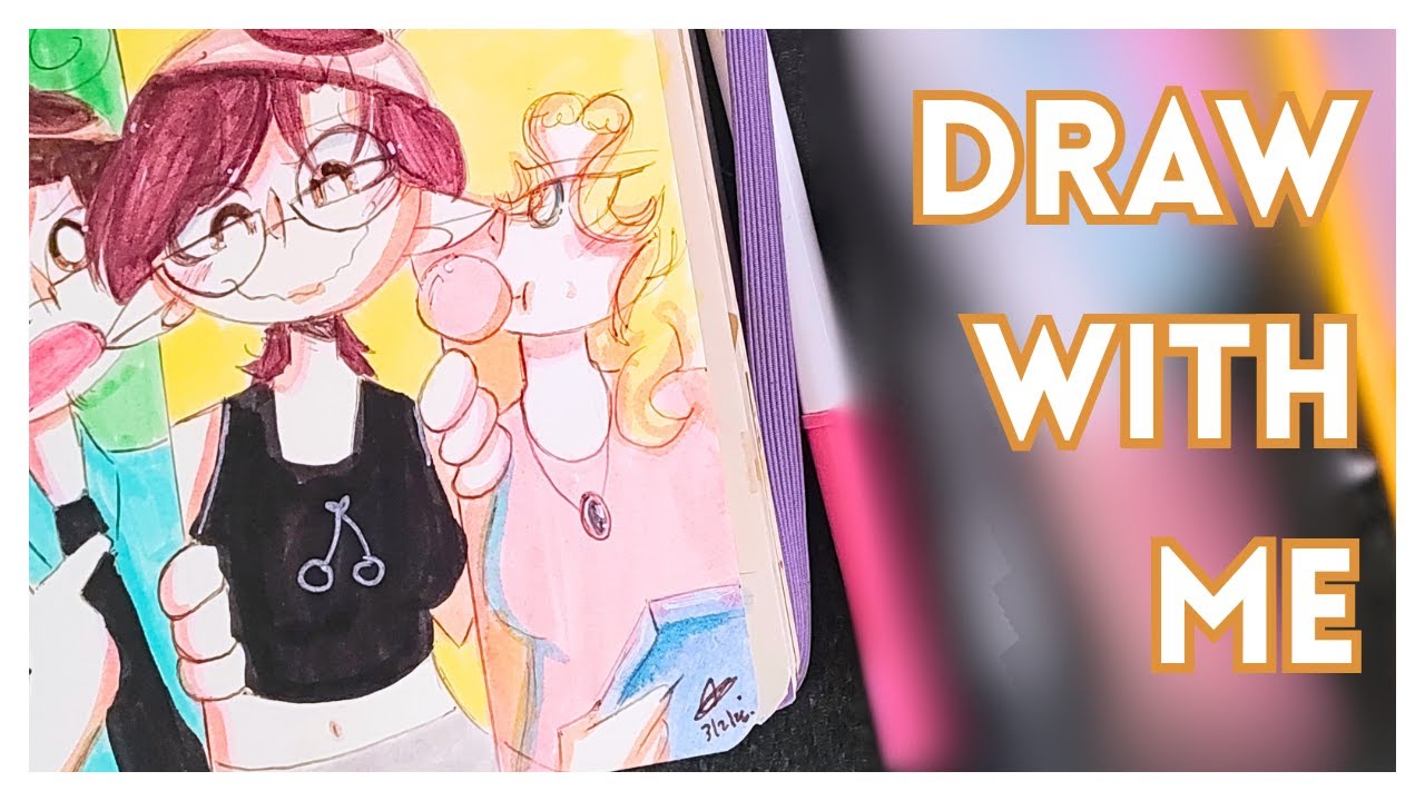 Draw with me! 💛 Sketchbook nro. 8 | Speedpaint