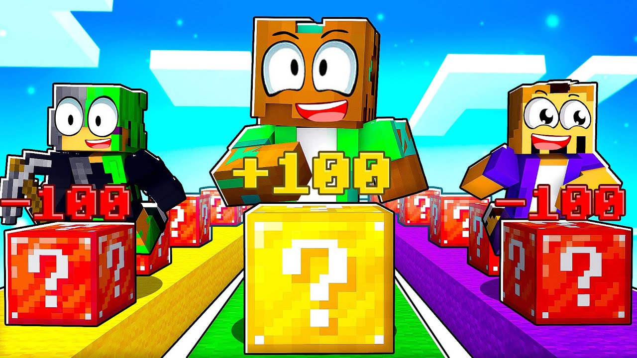 Hice TRAMPAS en Carrera de LUCKY BLOCKS Para Ganar SIEMPRE!