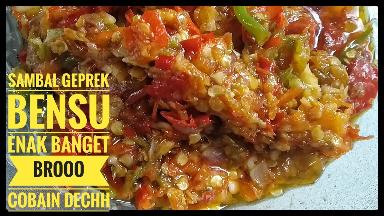 cara membuat sambal geprek bensu