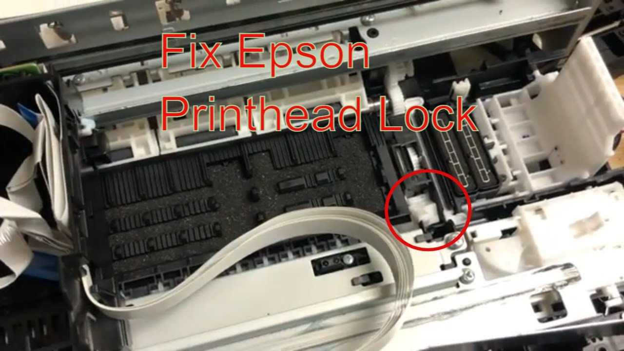 Неисправность блокировки печатающей головки Epson/разблокировка базовой станции каретки