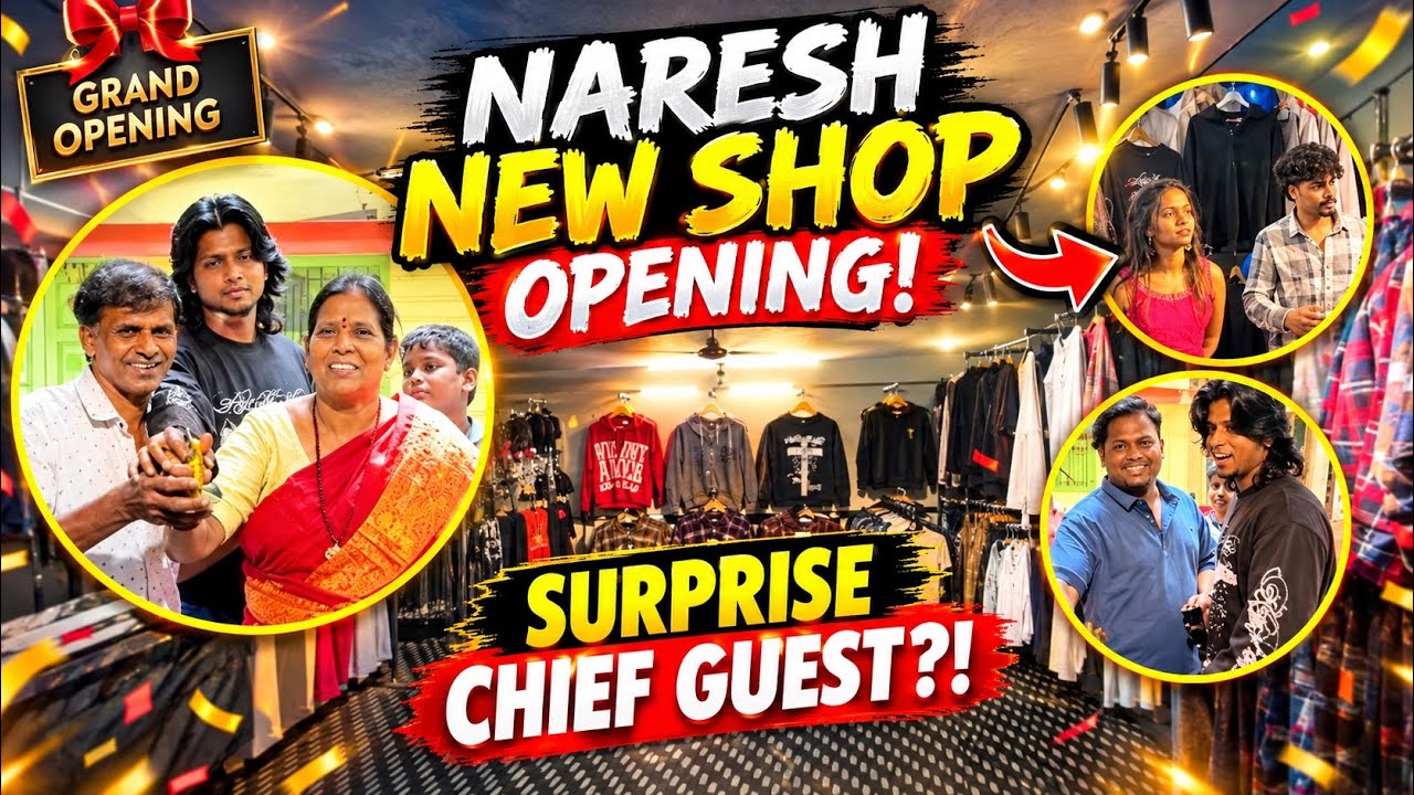 Naresh Shop Opening Ki Unexpected Chief Guest 😱❤️ | @Naresh004stoneOfficial09 