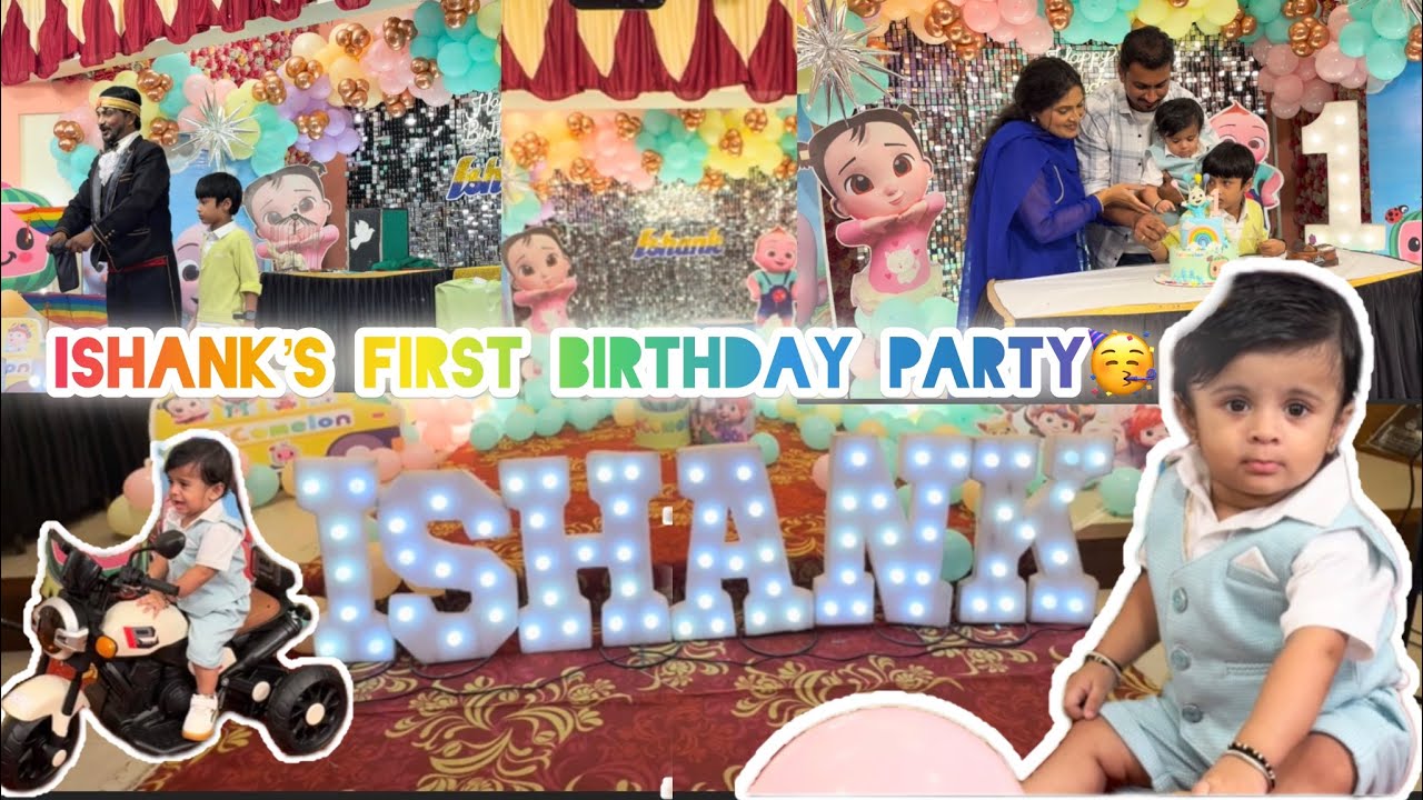 Ishank&rsquo;s first birthday celebration 🎉 💖|| #birthday #party #koli #vlog #firstbirthday #family #party