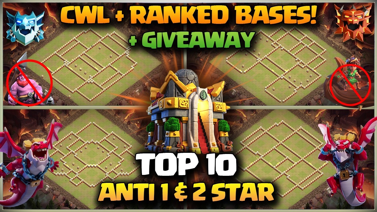 GIVEAWAY🎉+ TOP 10 NEW TH16 Base Layout + Link 2026 | TH16 WAR BASE & TH16 RANKED BASE Clash of clans