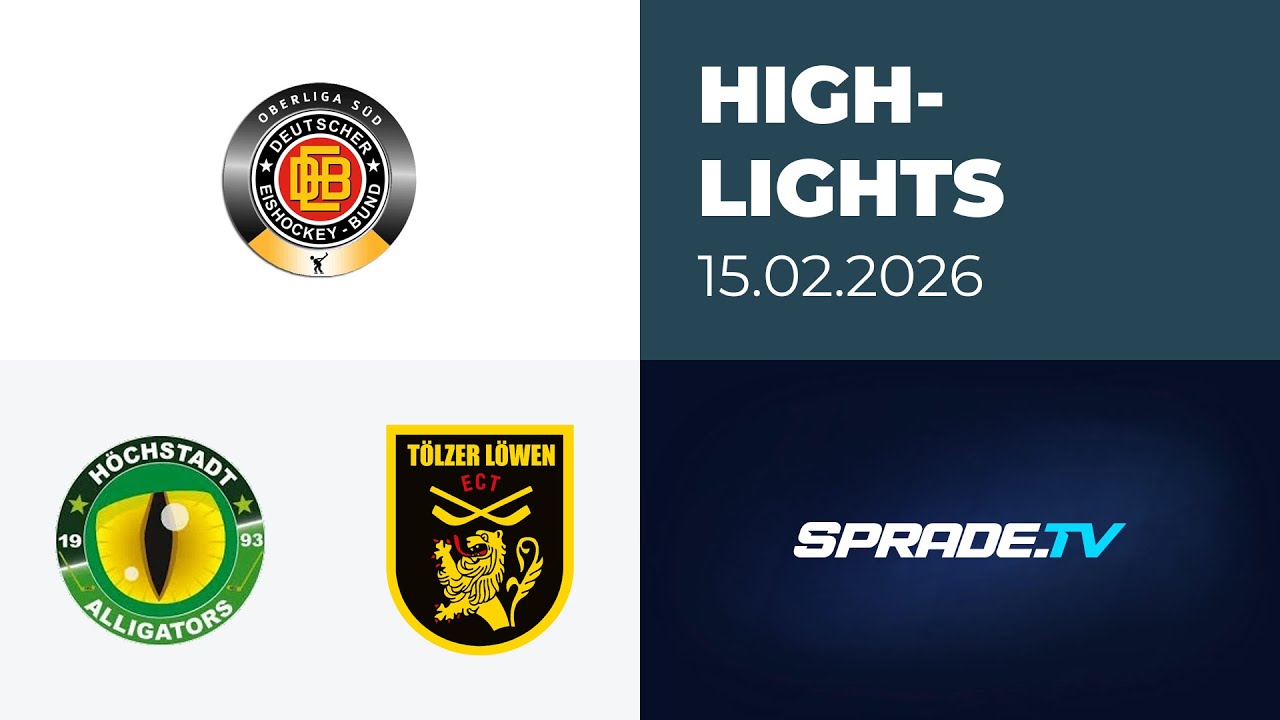 15.02.2026 - Highlights - Höchstadt Alligators vs. Tölzer Löwen