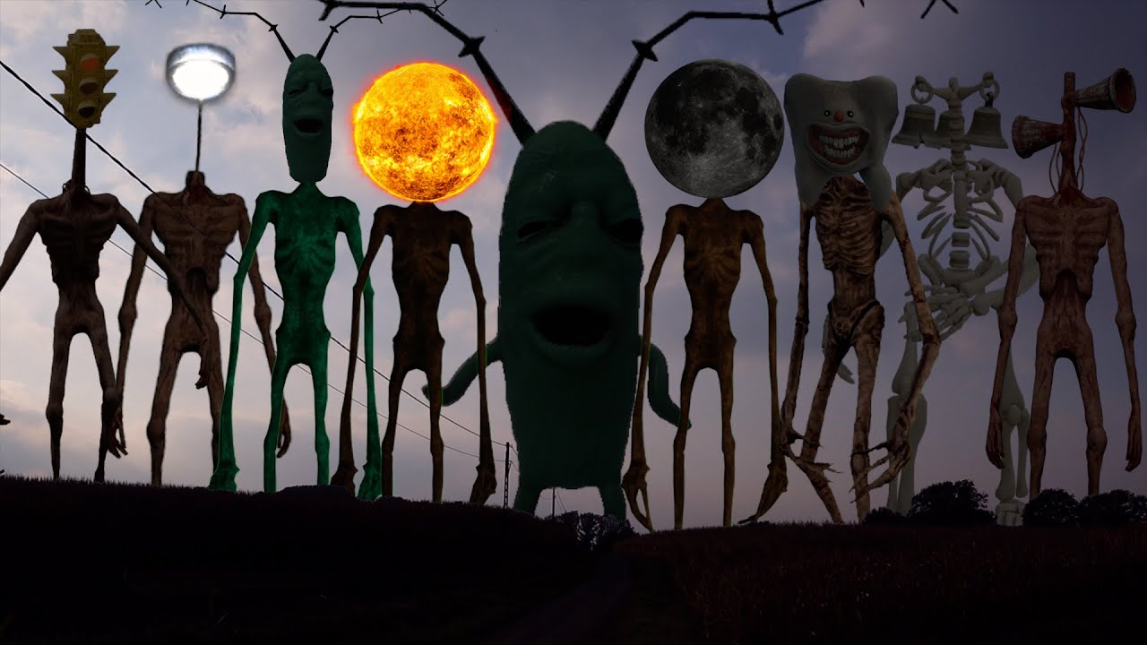 TEAM Different Siren Head CREATURES VS Cursed Plankton