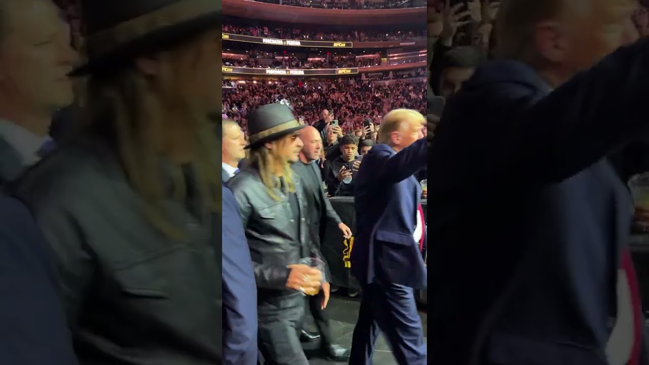 President Trump Entrance UFC 295 Ufc President Dana White Donald Trump Jr Tucker Carlson Kid Rock 🤯🤯