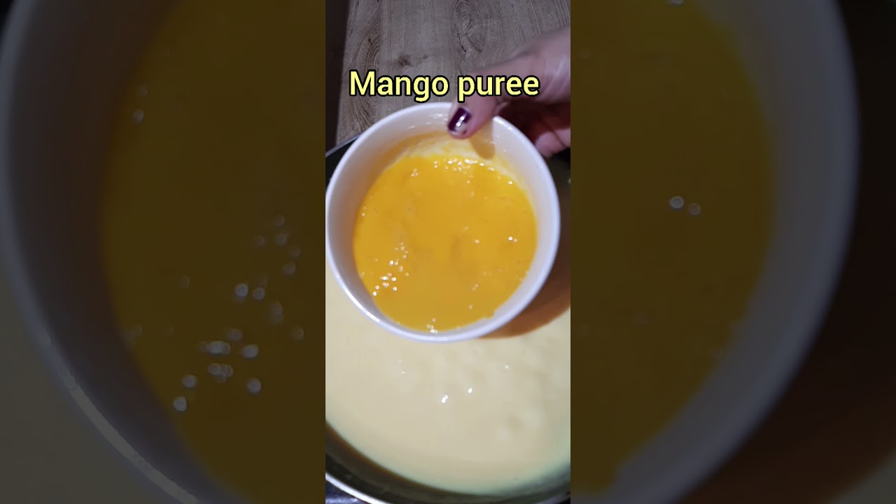 Mango Custard Dessert Recipe by her desi kitchen in Germany