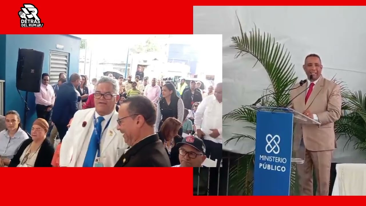 Gaspar Hernández procurador titular de Espaillat en acto  inauguración de Fiscalía comunitaria
