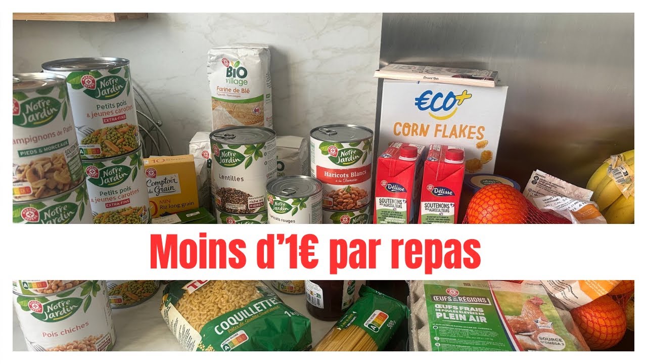 Défi petit budget | 😱 1€ par repas 😱