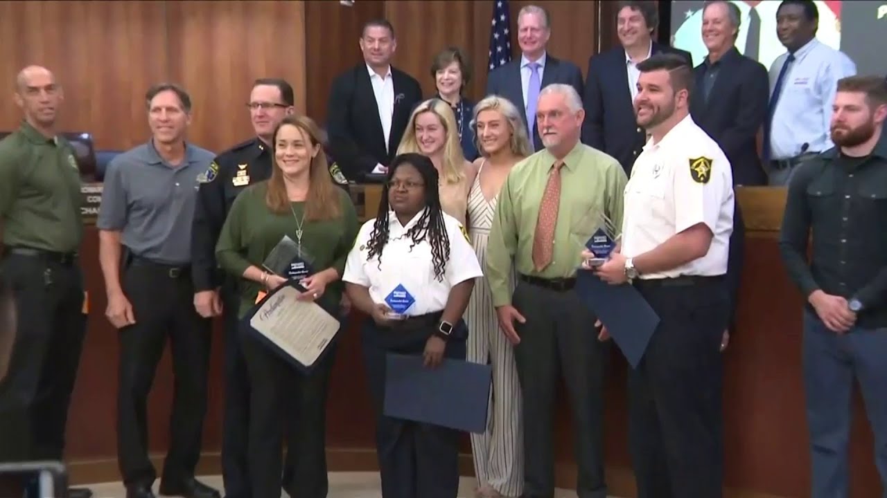 Broward County commissioners honor 911 dispatchers for poised responses to emergencies