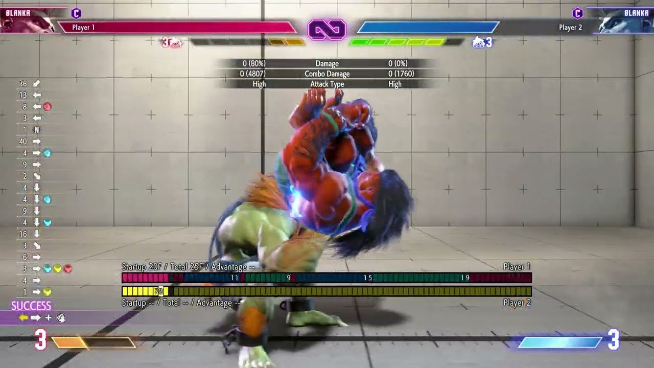 SF6 Blanka - 70% Overhead reset