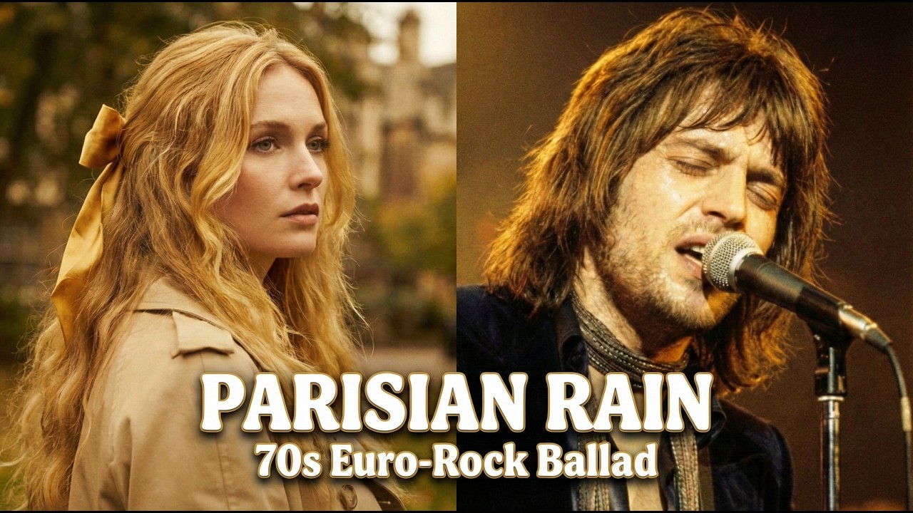 Under the Parisian Rain | 1970s Euro-Rock Ballad [Official 4K MV]