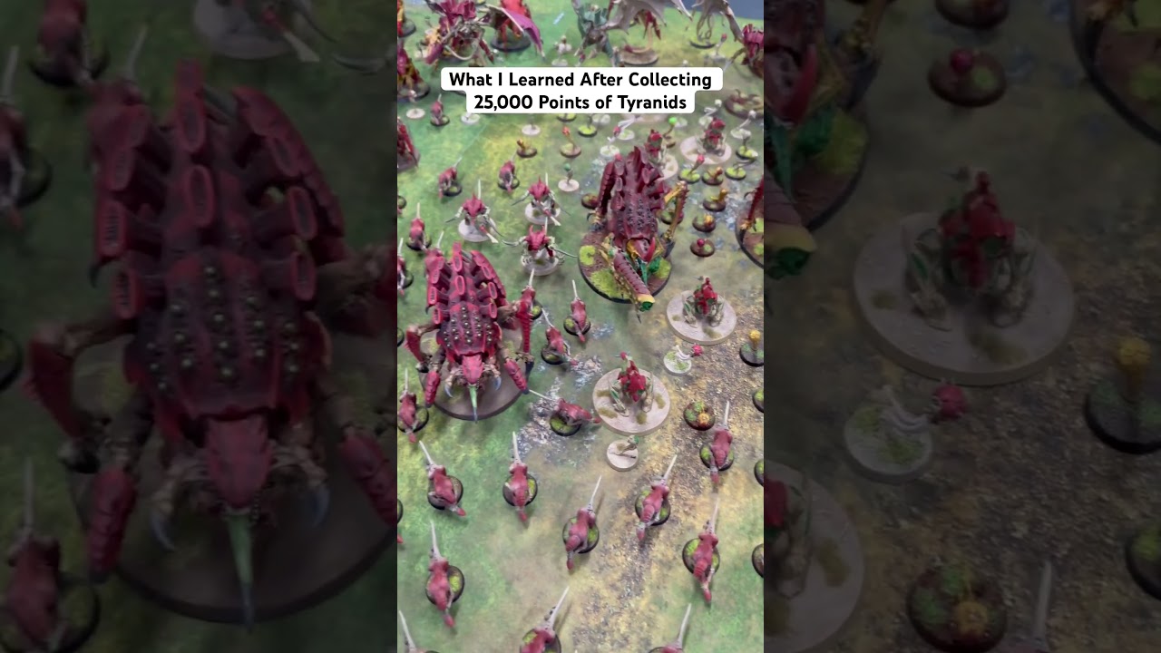 Чему я научился, собрав 25 000 очков #тиранидов. #warhammerminiatures #warhammer40k