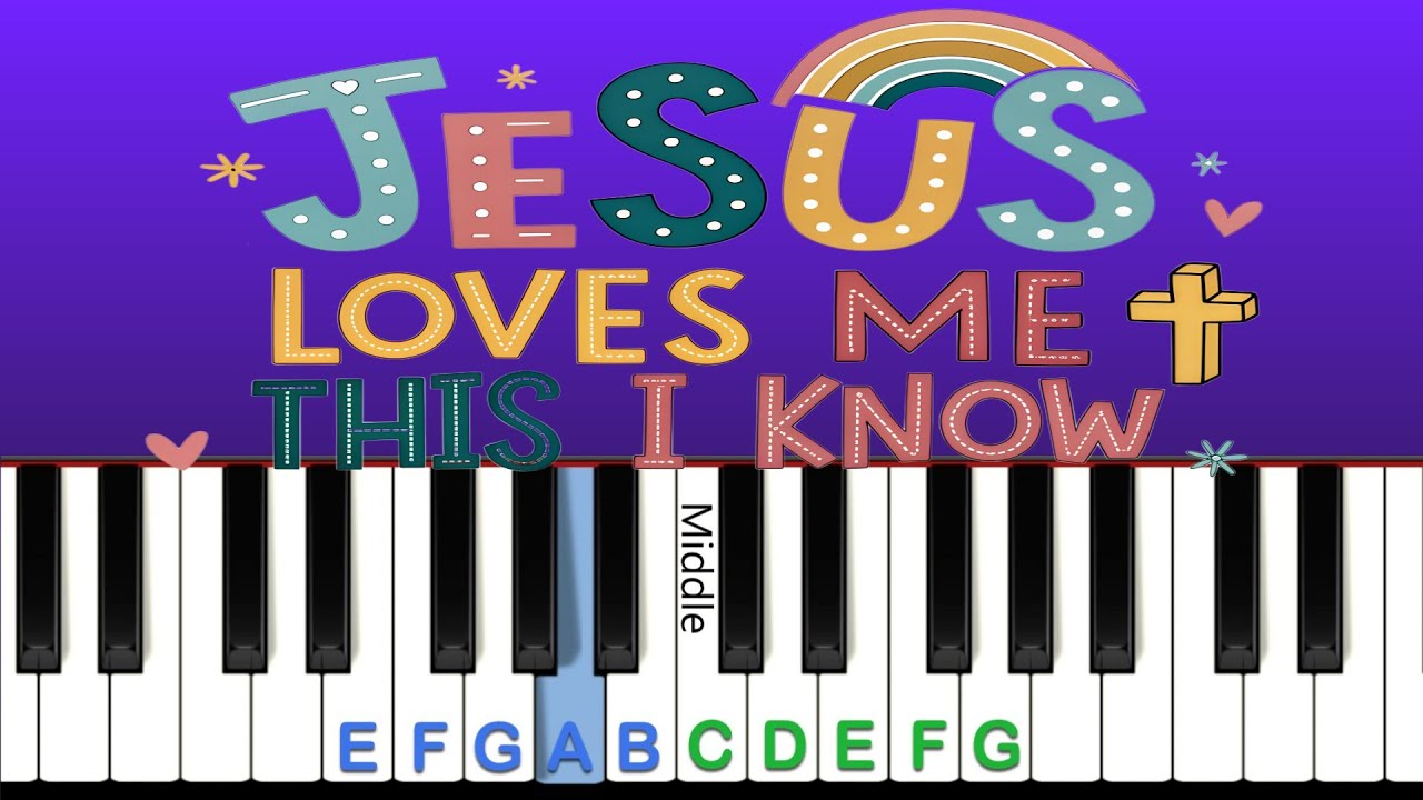 Простой обучающий курс по игре на фортепиано «Jesus Loves Me» для начинающих!
