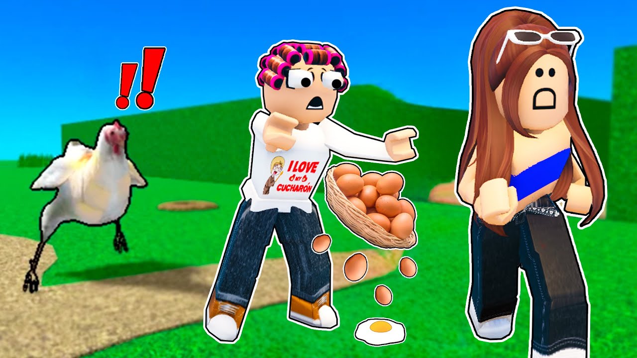 ESCAPA DEL POLLO 🐓 CON LA ABUELA RITA EN ROBLOX!