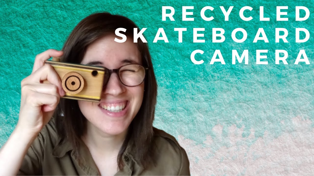 Make a Wooden Camera out of Recycled Skateboards 📸 - Toys For Charity