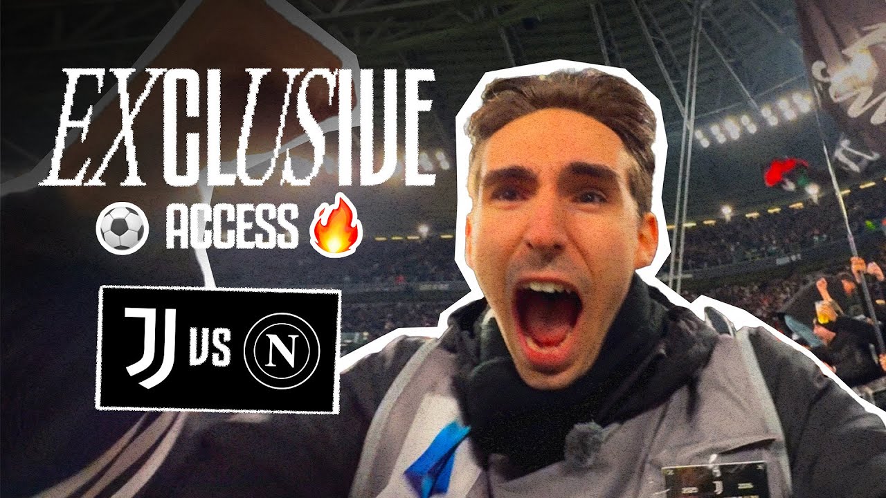 JUVENTUS-NAPOLI from Pitchside | The Match Seen from an Exclusive Angle 🎥⚽