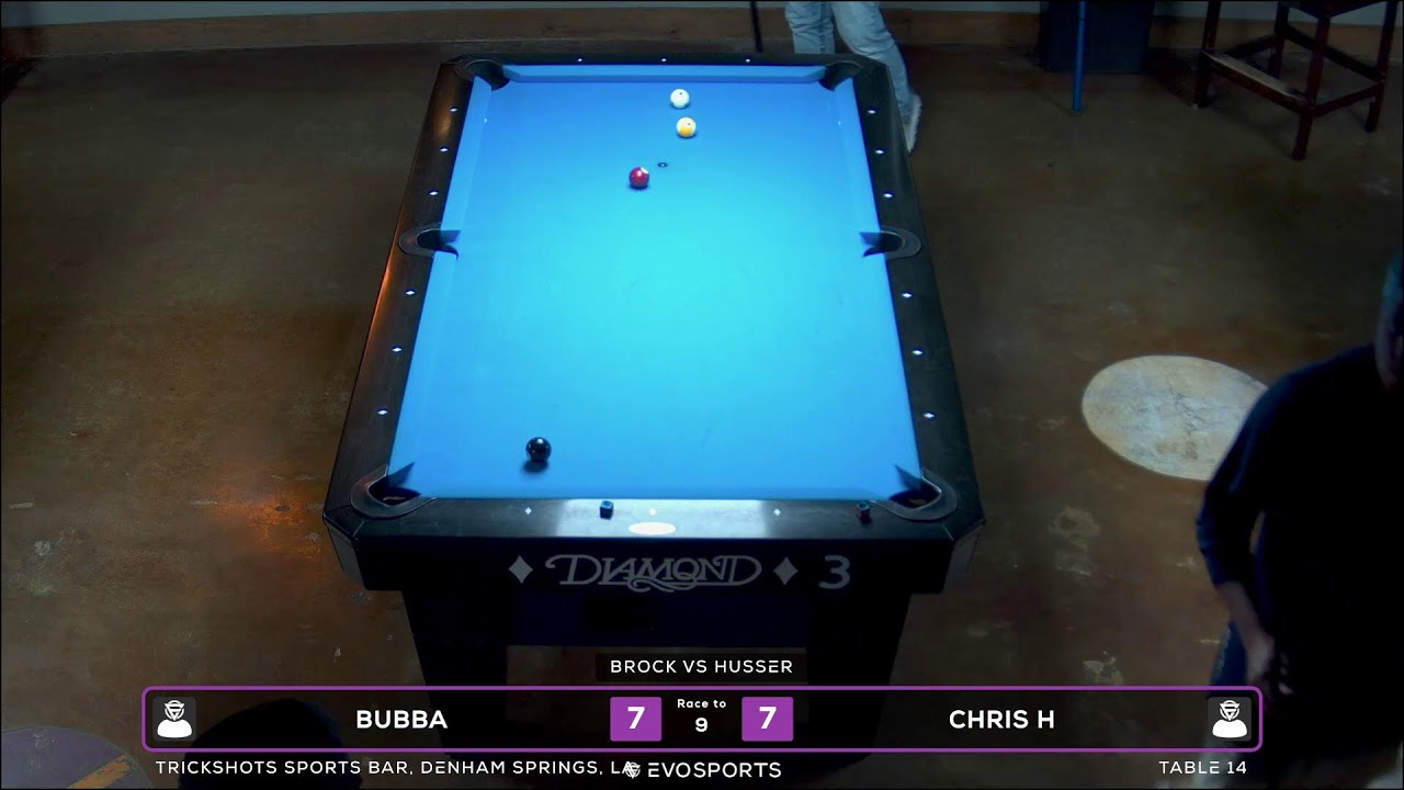 BUBBA vs CHRIS H - TRICKSHOTS SPORTS BAR - TABLE 14 | EvoSports