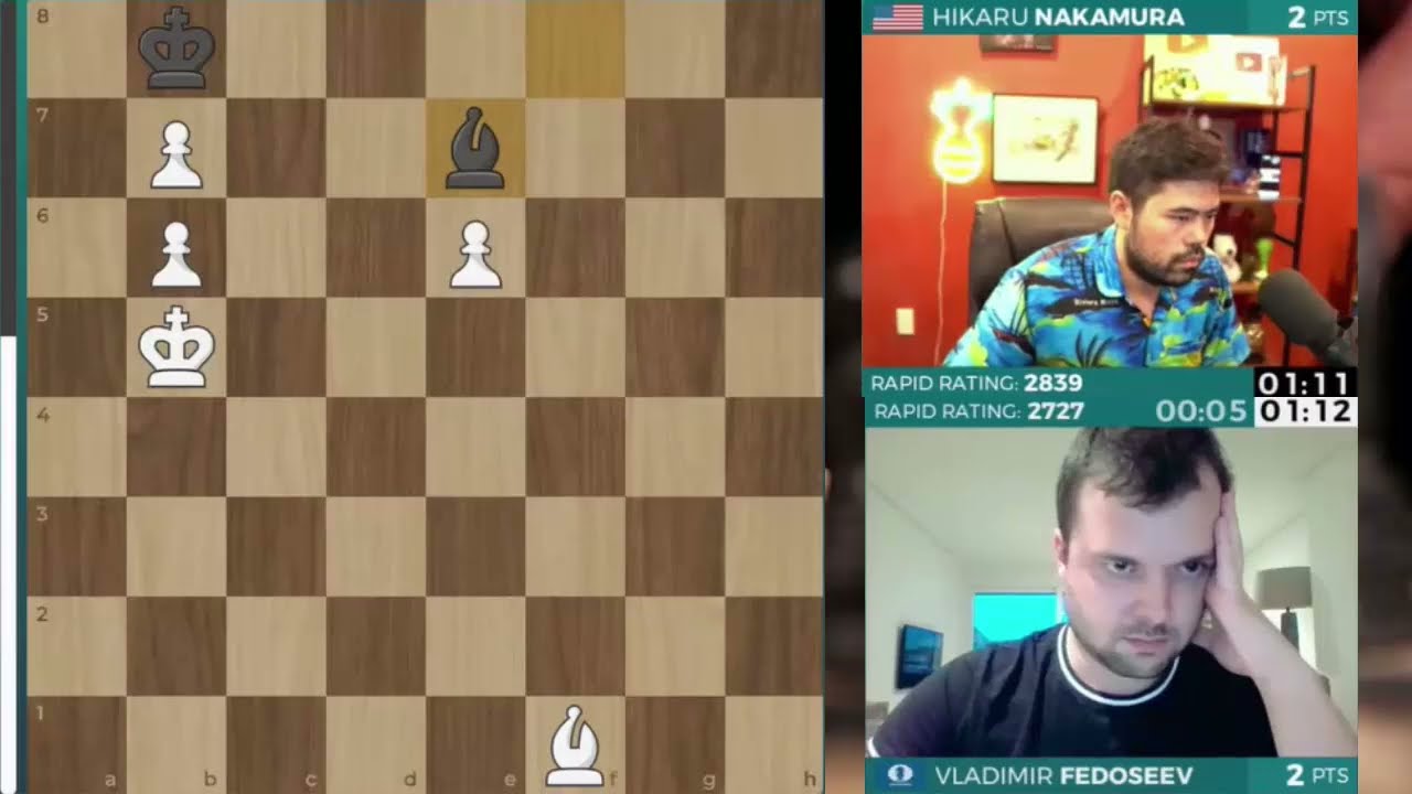 Vladimir Fedoseev vs Hikaru Nakamura || Chessable Masters 2023 - Armageddon