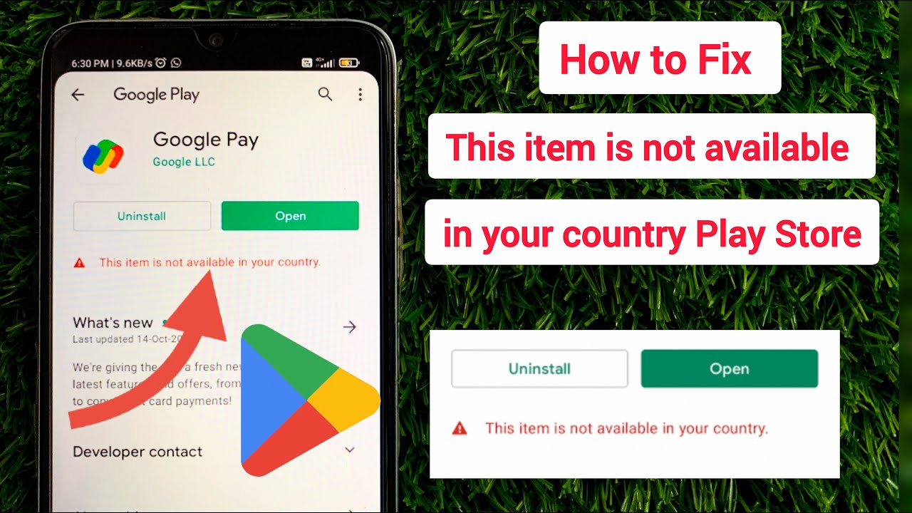 Как исправить ошибку &laquo;Этот элемент недоступен в вашей стране в Play Store&raquo; на Android