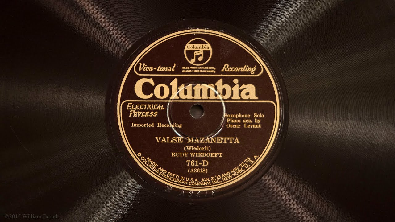 Valse Mazanetta &bull; Rudy Wiedoeft (Victrola Credenza)