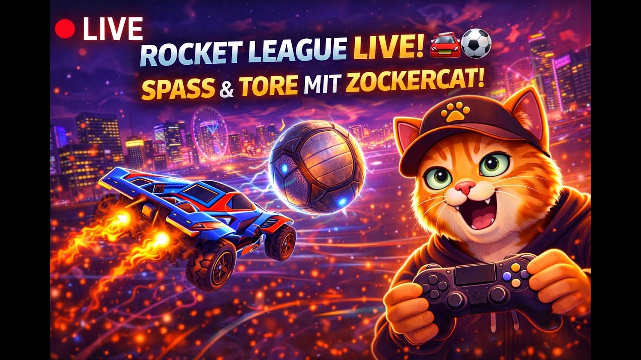 Rocket League LIVE 🚗⚽ Neue Runden, neue Tore – Zockercat ist zurück!