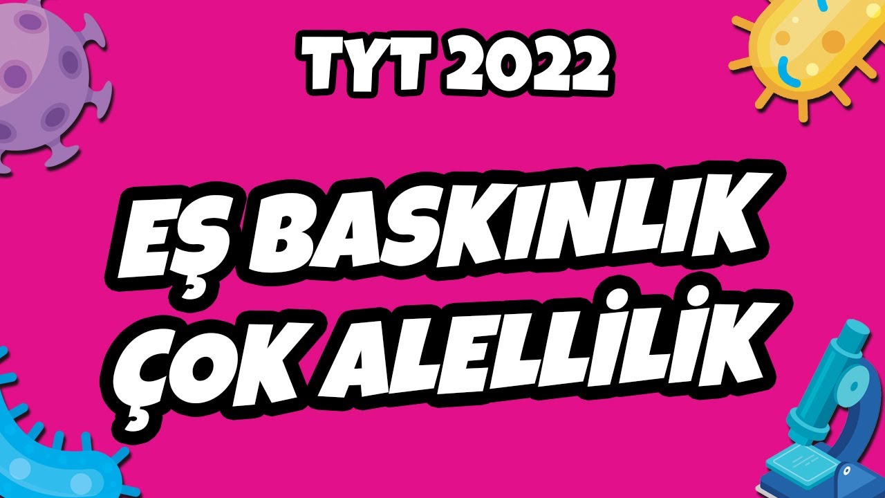 TYT Biyoloji - Eş Baskınlık Çok Alellilik | TYT Biyoloji 2022 #hedefekoş