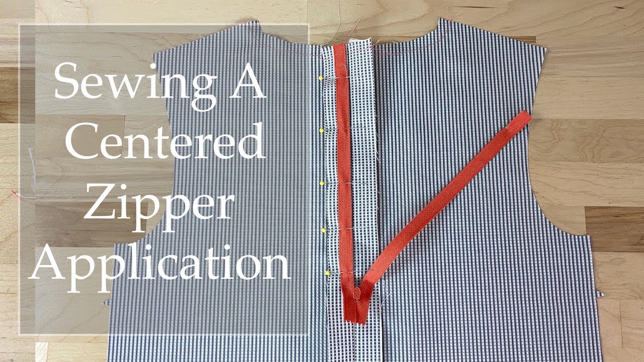 Sewing A Centered Zipper Application