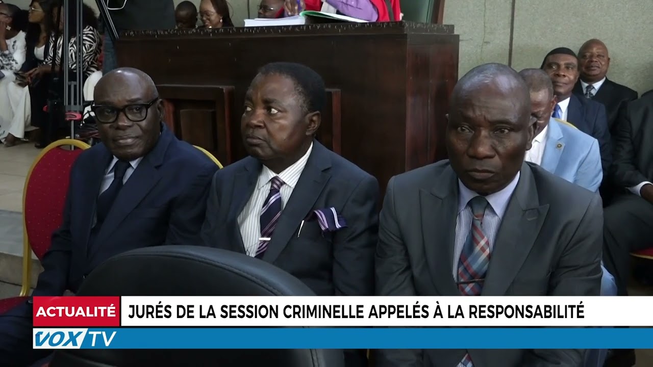 Jurés de la session criminelle appelés à la responsabilité