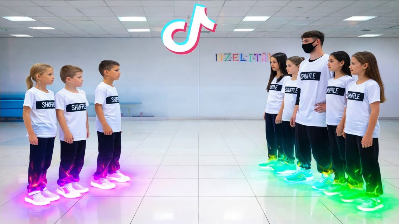 Шаффл Баттл 🔥 WHO IS BEST DANCER NEON MODE TUZELITY SHUFFL IVE 'XOXZ' MV STARSHIP STRAY KIDS SODAPOP