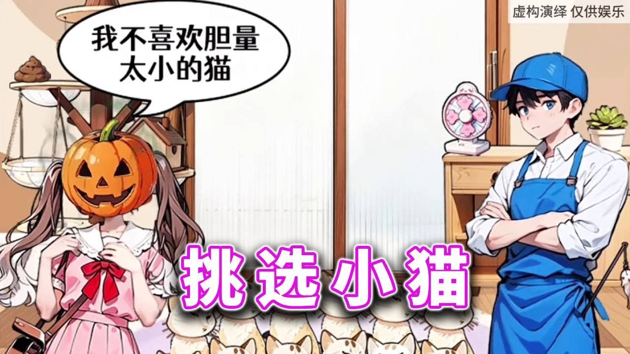 挑选小猫，帮助女孩挑选合适的小猫 #休闲小游戏#益智游戏 #脑力挑战 #解谜游戏 #游戏技巧 #逻辑思维训练【十六来了游戏】