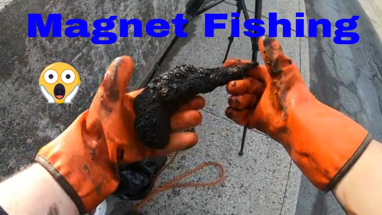 Magnet Fishing I Pulled This Out Of The River... Is That A Gun?! 😳🔎