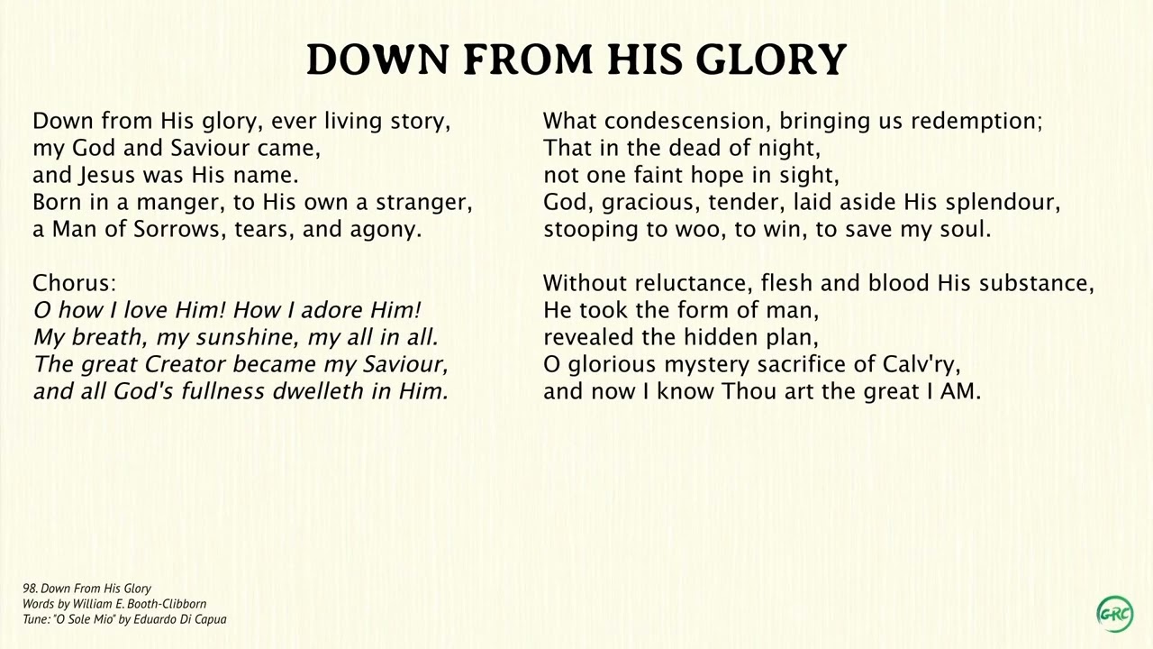 098 Down From His Glory | Main Tune