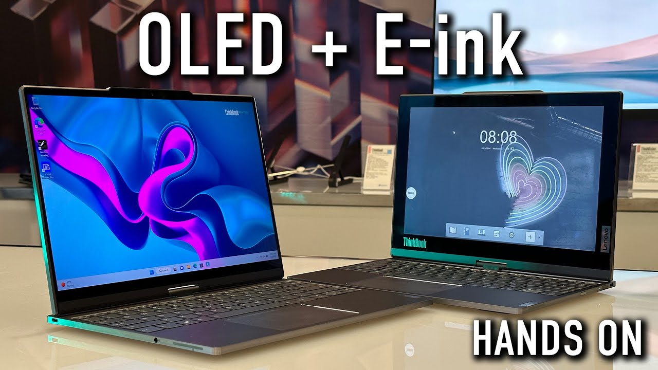 Lenovo ThinkBook Plus Twist HANDS ON: Color E-Ink and OLED in one Laptop