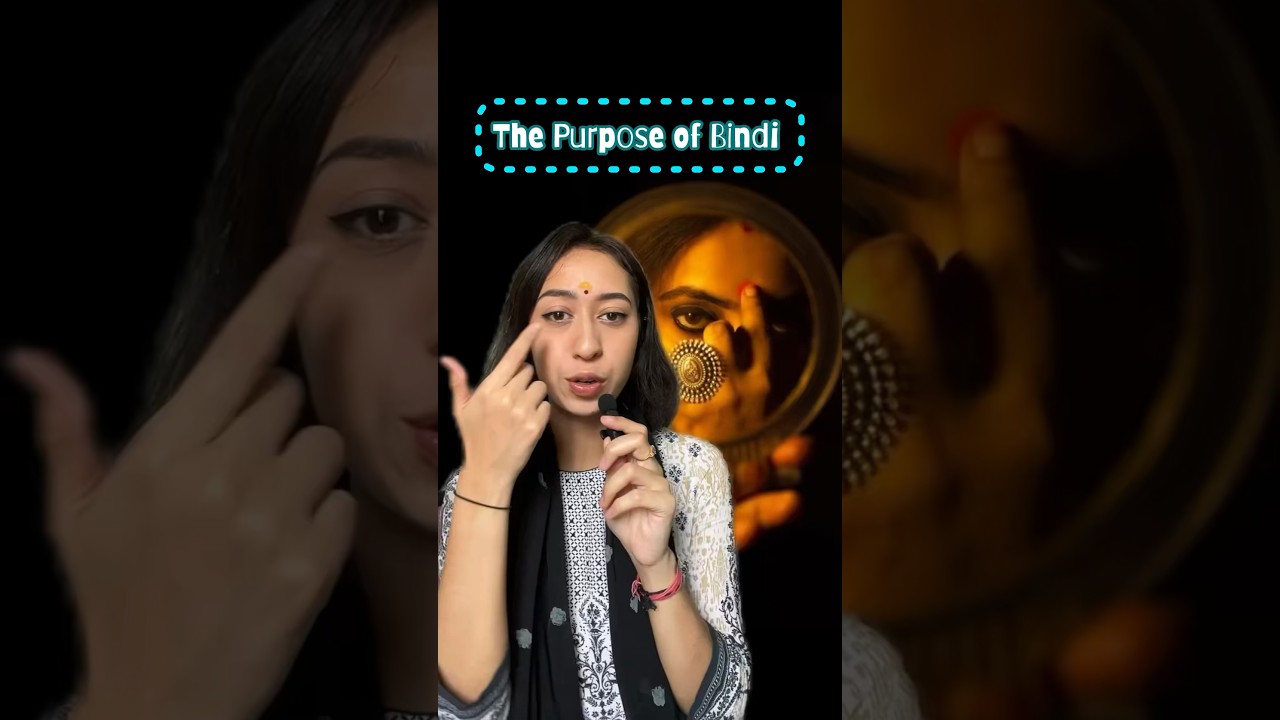 Why do Indian wear the red dot on their forehead?👁️ #india #culture