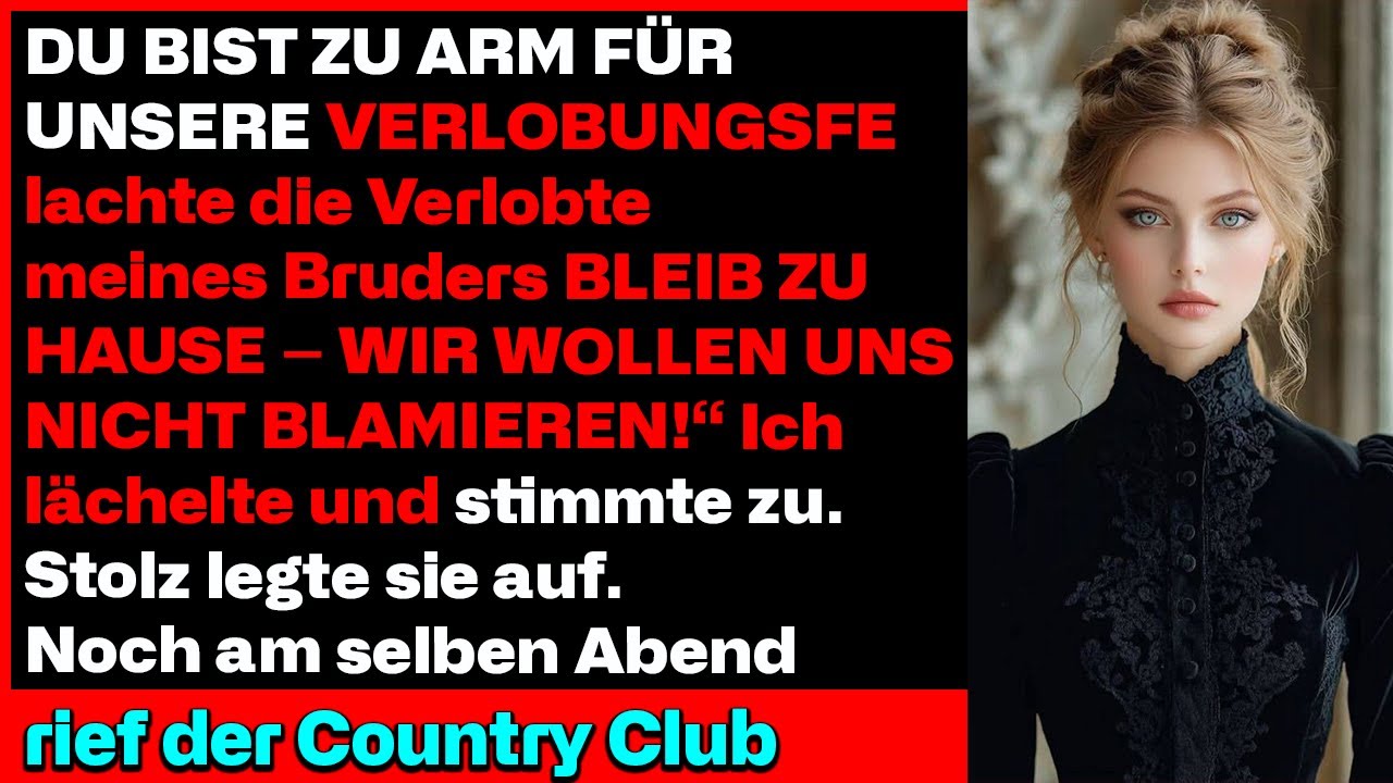 Die Verlobte meines Bruders sagte zu mir: ‚Du bist zu arm für unsere Verlobungsfeier – bleib