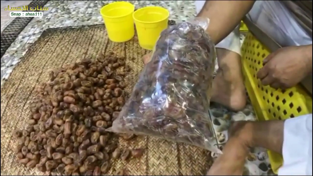 شاهد طريقة هذا الفلاح في تعبئة التمور | سناب الاحساء