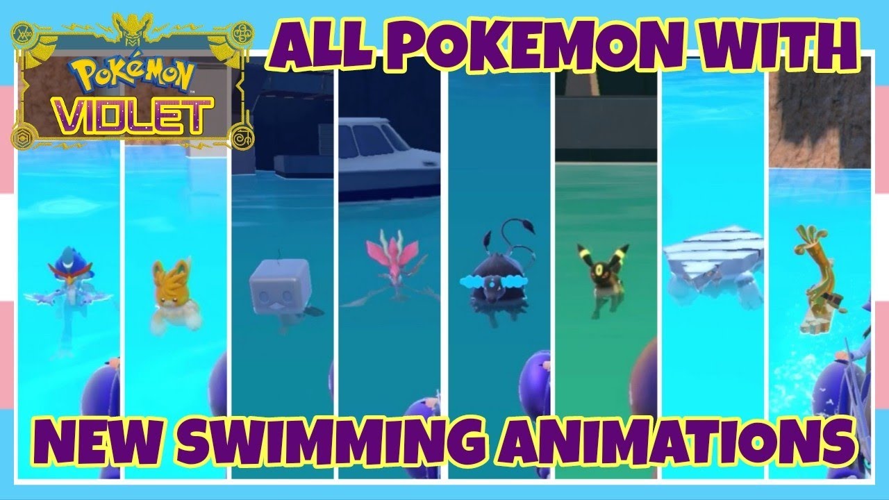 All Pokemon With New Swimming Animations Following You In Pokemon Scarlet & Violet