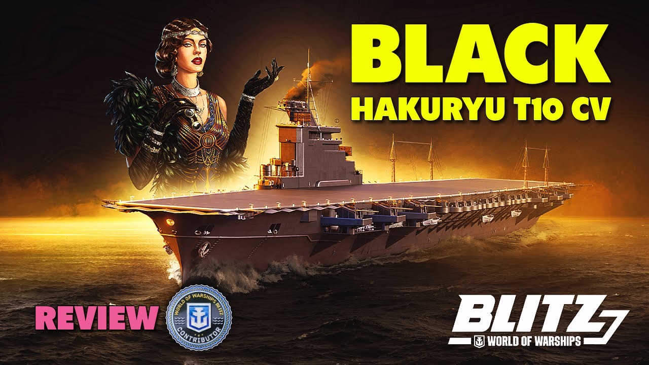 Авианосец Black Hakuryu 10 уровня | World of Warships Blitz