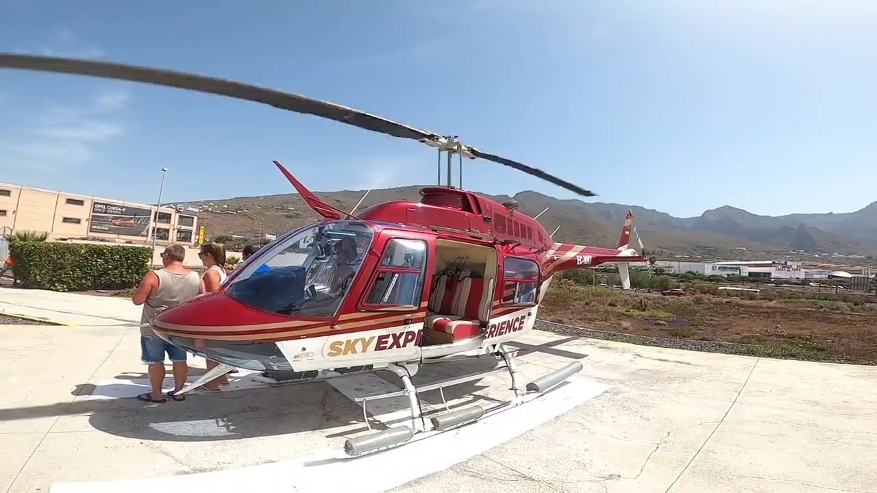 Jetranger Helicopter flight around Southern Tenerife, August 2023
