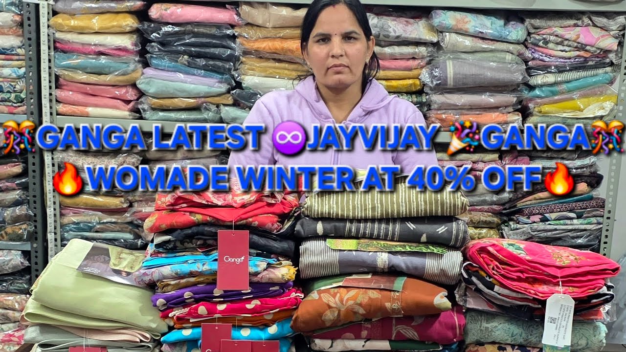 🎊GANGA SUITS LATEST CATALOGUE 🎊 JAYVIJAY🎉GANGA🔥WOMADE🥁LATEST WINTER CATALOGUE AT SALE🔥RAMTEX COTTON🔥