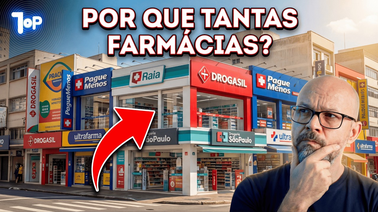 Por que tem MAIS FARMÁCIAS do que escolas no Brasil?